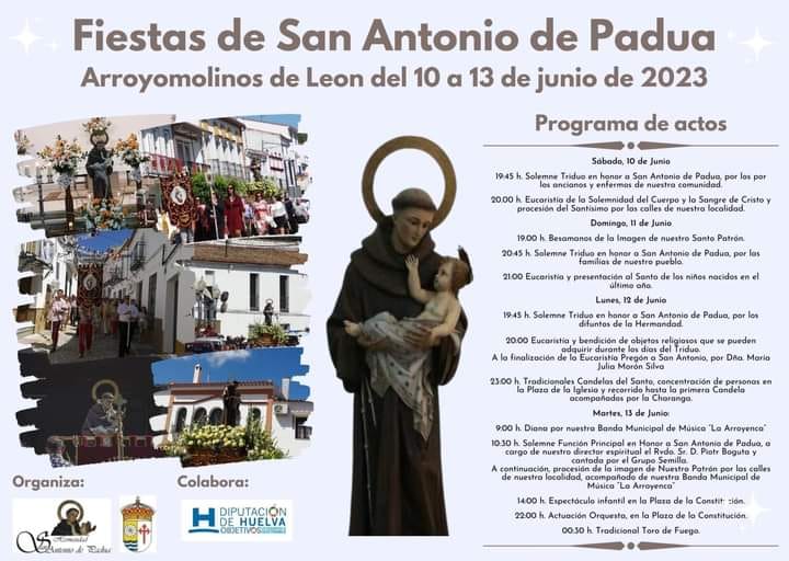 Festividad de San Antonio de Padua 2023 Arroyomolinos de León